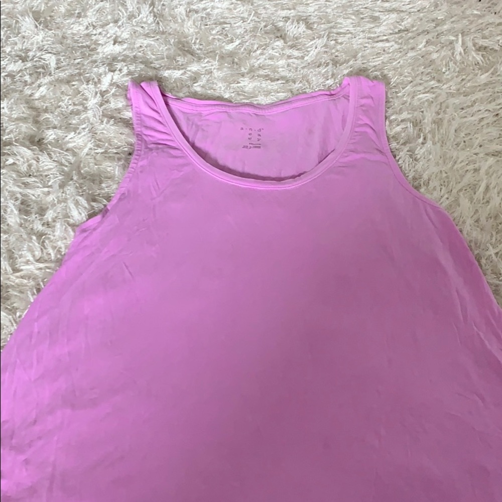 Purple loose tank top